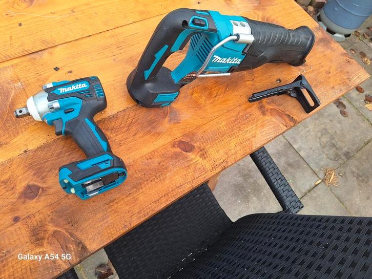 Makita Set Reciprozaag & Slagmoersleutel Body, Doe-het-zelf en Verbouw, Gereedschap | Boormachines, Nieuw, Overige typen, 600 watt of meer
