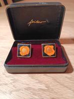 vintage, Manchetknopen, Incl. doosje FEITZO, Ophalen of Verzenden, Gebruikt, Overige materialen