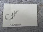 Handtekening. Piet.Romeijn. Feyenoord, Ophalen of Verzenden, Zo goed als nieuw, Feyenoord, Overige typen