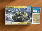 Bouwdoos 1:35 Zvezda 3534 ISU-122 Tank destroyer & Eduard PE, 1:32 tot 1:50, Nieuw, Overige merken, Ophalen of Verzenden