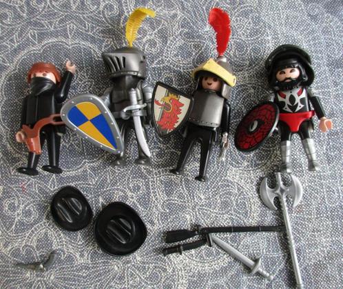 vintage playmobil - 2 ridders en 2 rovers à 2,00 per figuur, Kinderen en Baby's, Speelgoed | Playmobil, Gebruikt, Ophalen of Verzenden