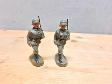 Antieke F. Fischer soldaatjes 7,5 cm – jaren ’30/’40  beschikbaar voor biedingen