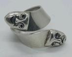 Zilveren Mascarada Ring - Maat 18, 925, Ophalen of Verzenden, Zo goed als nieuw, 17 tot 18, Dame of Heer