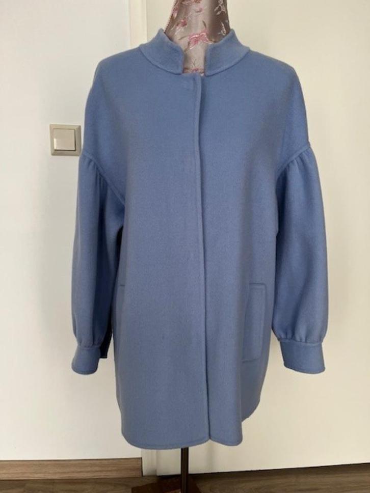 jas van Luisa Spagnoli, mtL, zgan, Kleding | Dames, Jassen | Winter, Zo goed als nieuw, Blauw, Verzenden