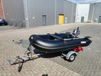 Rubberboot, nieuwe Honda 5pk en trailer, Watersport en Boten, Airdeck, Zo goed als nieuw, Benzine, Minder dan 70 pk