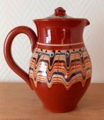 Bulgaarse Troyan koffiekan van keramiek met druipglazuur, Antiek en Kunst, Antiek | Keramiek en Aardewerk, Ophalen of Verzenden