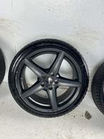 Volkswagen golf Caddy Audi winterset 8mm profiel 5x112 et 45, Niet ingevuld, 18 inch, Gebruikt, Banden en Velgen