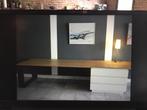 Werk tafel, Huis en Inrichting, Tafels | Eettafels, Ophalen, 100 tot 150 cm, Modern en strak, Eikenhout