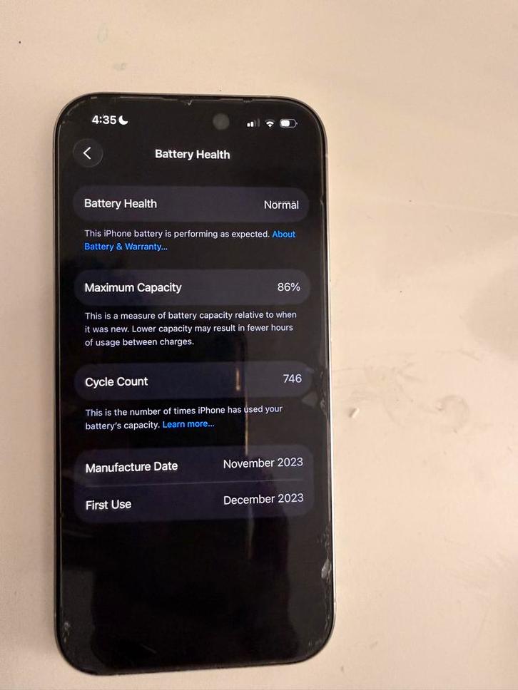iPhone 15 Pro 128GB -, Telecommunicatie, Mobiele telefoons | Apple iPhone, Gebruikt, 128 GB, Zonder abonnement, Zonder simlock