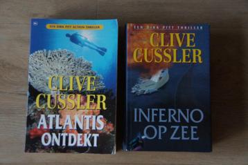 2 thrillers van Clive Cussler Atlantis ontdekt en Inferno op beschikbaar voor biedingen