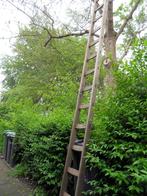 Houten ladder, Doe-het-zelf en Verbouw, Ladders en Trappen, Ladder, Gebruikt, 4 meter of meer, Ophalen