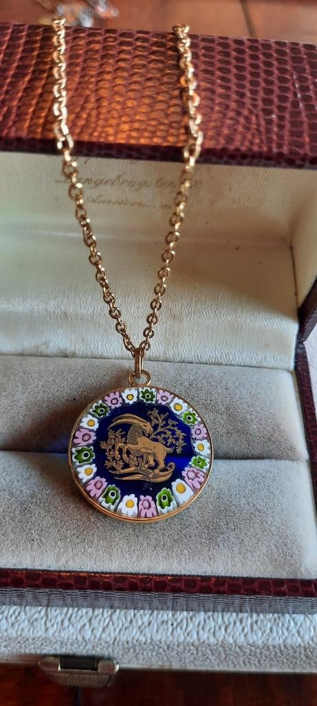 Antieke millefiori ketting, Italy, Ophalen of Verzenden, Overige materialen, Ketting