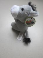 Squeezies Eddie de ezel grijs pluche knuffel met klaphandjes, Ophalen of Verzenden, Nieuw, Paard