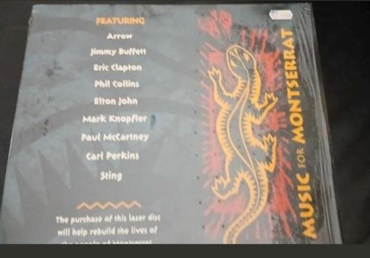 Music for Montserrat Laserdisc concert Clapton Sting Collins, Verzamelen, Muziek, Artiesten en Beroemdheden, Zo goed als nieuw