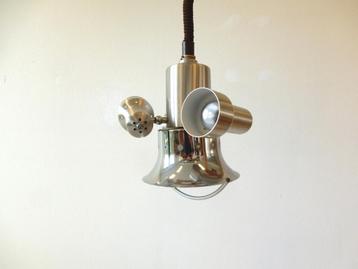 vintage herda lamp hanglamp chroom jaren 60 beschikbaar voor biedingen