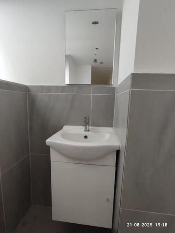 Set toiletmeubel wit met Aquavive kraan, spiegel en afvoer beschikbaar voor biedingen