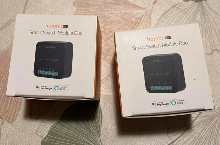 Hombli Smart Switch Duo - Slimme Schakelaar, Doe-het-zelf en Verbouw, Elektra en Kabels, Nieuw, Schakelaar, Ophalen of Verzenden