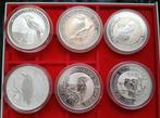 Zilveren 10 Oz. Kookaburra munten 1993-94-95-97-2016-25, Ophalen of Verzenden, Zilver