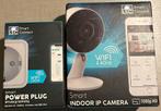 Indoor ip camera 1080p HD power pluc, Audio, Tv en Foto, Videobewaking, Ophalen, Zo goed als nieuw