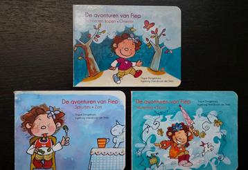 SET De avonturen van Fiep 3 karton boekjes Tingue Dongelmans beschikbaar voor biedingen