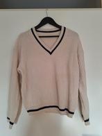 Ecru trui met V-hals, Beige, Maat 42/44 (L), Ophalen of Verzenden, Zo goed als nieuw