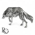 Massief zilveren Wolf miniatuur, Ophalen of Verzenden, Zilver