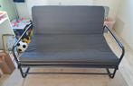 Slaapbank Ikea Hammarn, Huis en Inrichting, Slaapkamer | Slaapbanken, Ophalen, Zwart, Tweepersoons, Zo goed als nieuw