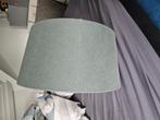 Lampenkap linnenlook blauw/ grijs, Ophalen, Rond, Zo goed als nieuw, Landelijk, klassiek , past in elk interieur