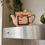 Vintage Novelty keramische theepot - oma’s fornuis, Ophalen of Verzenden
