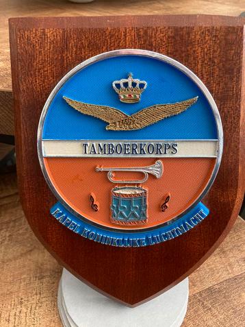 Schildje Tamboerskorps Kapel Koninklijke Luchtmacht beschikbaar voor biedingen