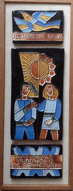 HENK POTTERS: 2 X KERAMIEK TABLEAU DE ZONNEBLOEM, Ophalen of Verzenden, Nieuw