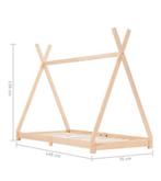 Tipi peuter bed, Kinderen en Baby's, Kinderkamer | Bedden, 70 tot 85 cm, 140 tot 160 cm, Zo goed als nieuw, Ophalen