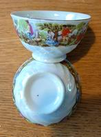 Vintage stel porseleinen Versailles schaaltjes parelmoer, Antiek en Kunst, Antiek | Servies los, Ophalen of Verzenden