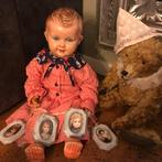 Grote antieke pop van celluloid onbespeeld 60 cm groot, Antiek en Kunst, Antiek | Speelgoed, Ophalen of Verzenden