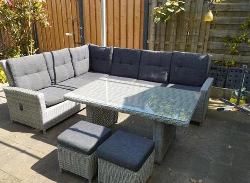Mooie loungeset , diningset met verstelbare rugleuningen, Tuin en Terras, Tuinsets en Loungesets, Zo goed als nieuw, Wicker, Ophalen of Verzenden