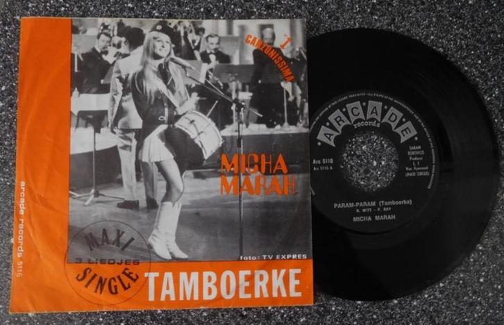 Micha Marah - param param tamboerke (vanaf € 2,50), Cd's en Dvd's, Vinyl | Nederlandstalig, Zo goed als nieuw, Levenslied of Smartlap