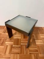 Vintage Porada Arredi bijzettafel met rookglas, Ophalen, Minder dan 45 cm, Minder dan 55 cm, Gebruikt