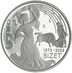 San Marino 5 Euro 2025 150ste sterfdag van Georges Bizet AG, Setje, Ophalen of Verzenden, 5 euro, Zilver