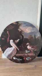 Mooi rond wandbord, Ophalen, Zo goed als nieuw, Schilderij, Minder dan 50 cm