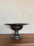 Vintage Metalen Schaal op Voet - Decoratief Stukje Geschiede, Ophalen of Verzenden