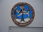 sticker oud NLM Cityhopper vliegtuig KLM f28 fokker f-28, Verzamelen, Verzenden, Zo goed als nieuw, Bedrijf of Vereniging