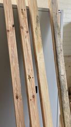 4 Houten Balken, Doe-het-zelf en Verbouw, Ophalen, Gebruikt, 50 mm of meer, Balk