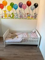 Peuterbed met matras en dekbed, Kinderen en Baby's, Kinderkamer | Bedden, Ophalen, Gebruikt, 70 tot 85 cm, 140 tot 160 cm