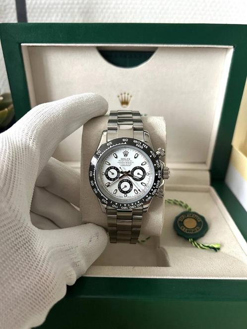 Rolex Daytona Panda 40MM automatisch, Sieraden, Tassen en Uiterlijk, Horloges | Heren, Nieuw, Polshorloge, Rolex, Staal, Staal