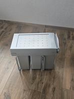 Wesco Inbouw Prullenbak - 3 Bakken, Huis en Inrichting, Ophalen, Gebruikt, Metaal, Minder dan 50 cm