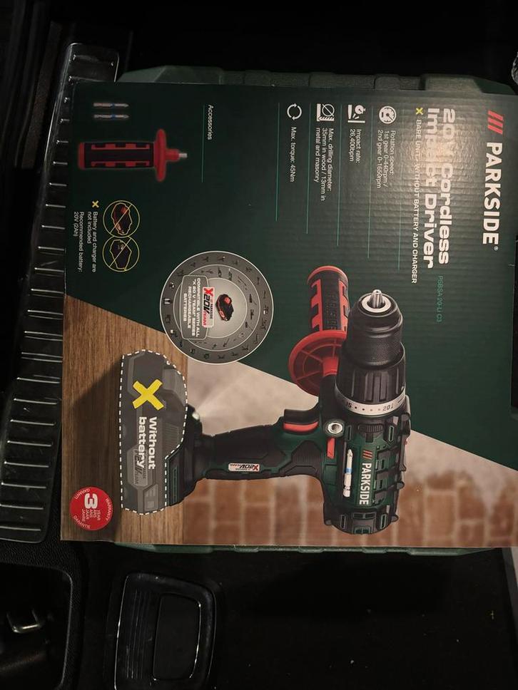 Parkside Accu Boormachine 20V (Zonder Accu), Doe-het-zelf en Verbouw, Gereedschap | Boormachines, Nieuw, Boor- en Schroefmachine