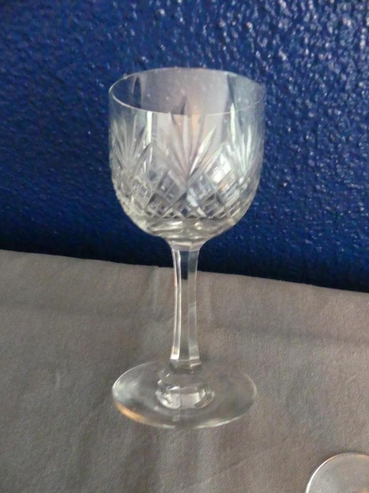 3 kristallen borrelglaasjes, Antiek en Kunst, Antiek | Glas en Kristal, Ophalen of Verzenden