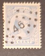 Puntstempel zegel nr 45 Groningen  nvph nr 34, Postzegels en Munten, Postzegels | Nederland, Ophalen of Verzenden