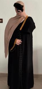 Luxe Dubai Abaya L, Verzenden, Zwart, Maat 42/44 (L), Nieuw