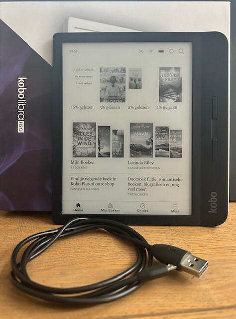 Kobo Libra H20, Computers en Software, E-readers, Zo goed als nieuw, 7 inch, 8 GB, Touchscreen, Waterbestendig, Wi-Fi, Ophalen of Verzenden